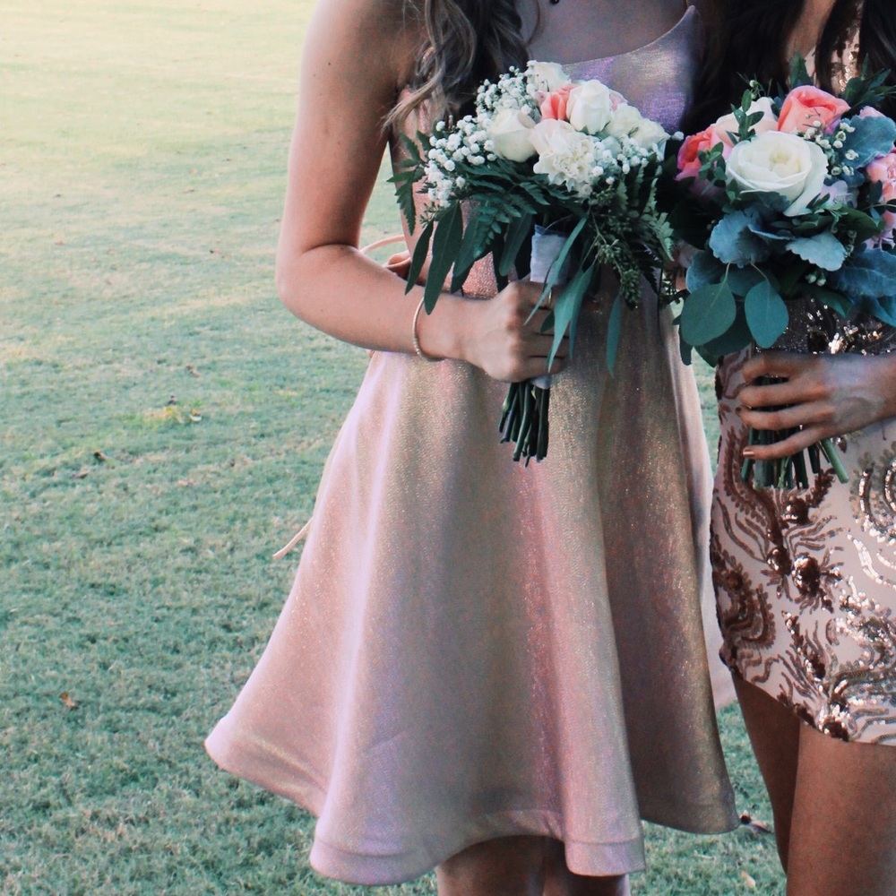 Pink homecoming dress(price negotiable)